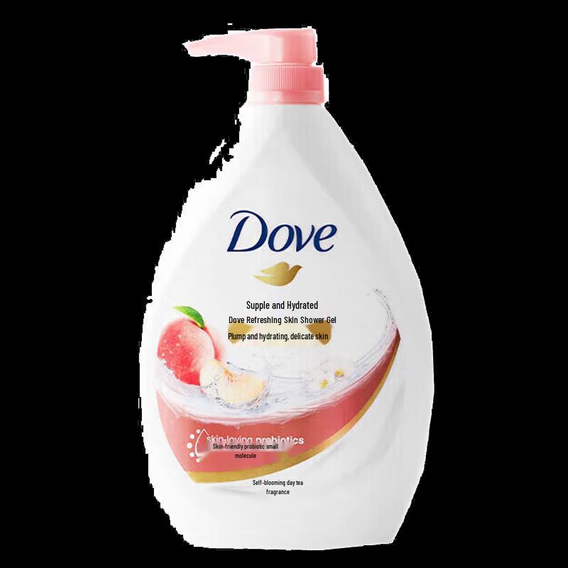 Гель для душа Dove с ароматом вишневого цвета и персика, увлажняющий