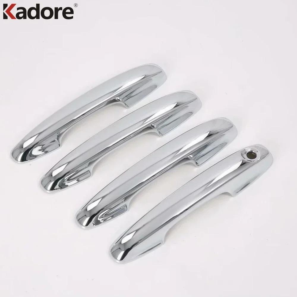 For Ford Focus      Carbon Fiber Car Door Handle Cover Trim Side Door Handles Bowl Cup Frame Accessories