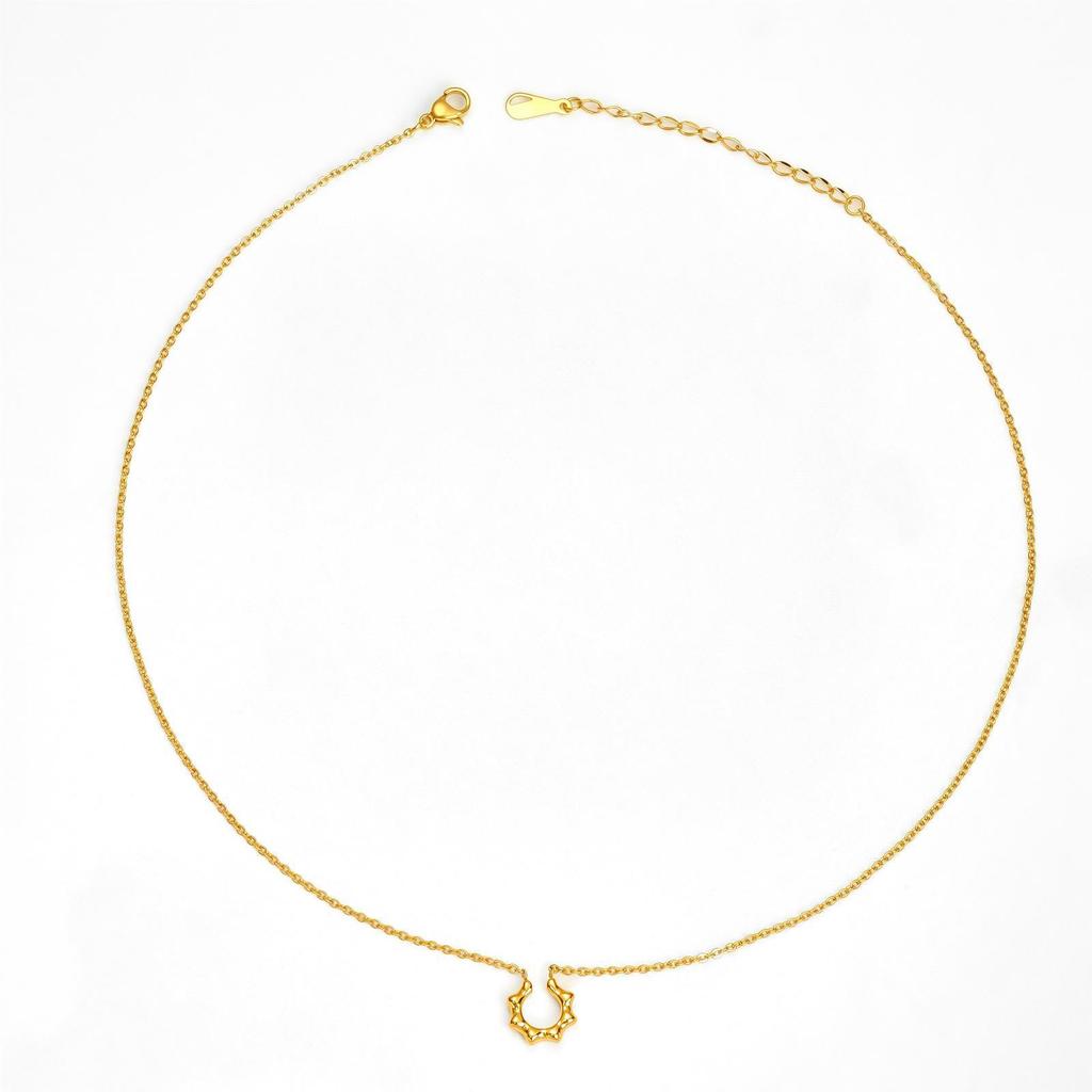 Simple Rhombus Geometric Necklace, Vacuum Electroplated Titanium Steel Necklace, Versatile And Non-Fading Gift.