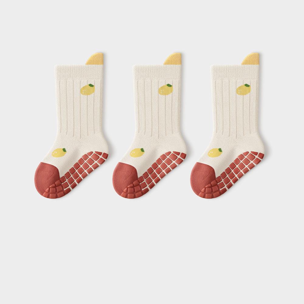 3 Paar Cartoon Kinderbodensocken mit Noppen Atmungsaktiv Rutschfest Kinderbodensocken Weiche Rutschfeste Socken Für Kinder