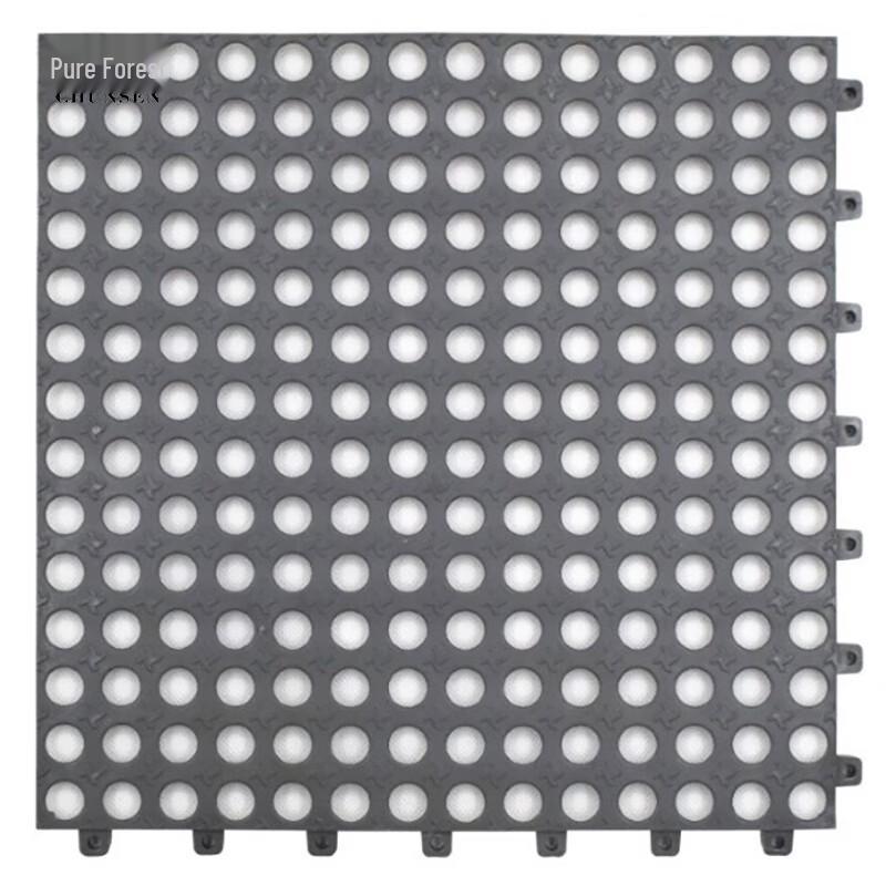 

Interlocking PVC Bathroom Non-slip Mat (10-piece set) 30x30 CM