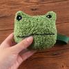 Pendant Earphone Storage Bag Key Charm Frog Plush Coin Bag Keychain Zipper Coin Purses Mini Wallet
