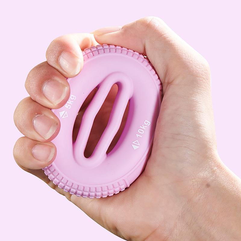 Hand Grip Strengthener Hand Finger Exerciser Forearm Rings Hand Exerciser Silicone Squeezer Grippers For Finger Physical 24Bd