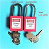 Brass Lock Cylinder Safety Padlock Plastic Shackle Nylon Non Conductive Industrial Padlock Unique Key or Same Key 4