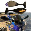 Racing Rearview Mirrors with Turn Signals LED for Yamaha YZF R15 R25 R3 R6 YZF600 YZF1000 Suzuki GSX250R GSXR125 GSXR150 GSXR600 1