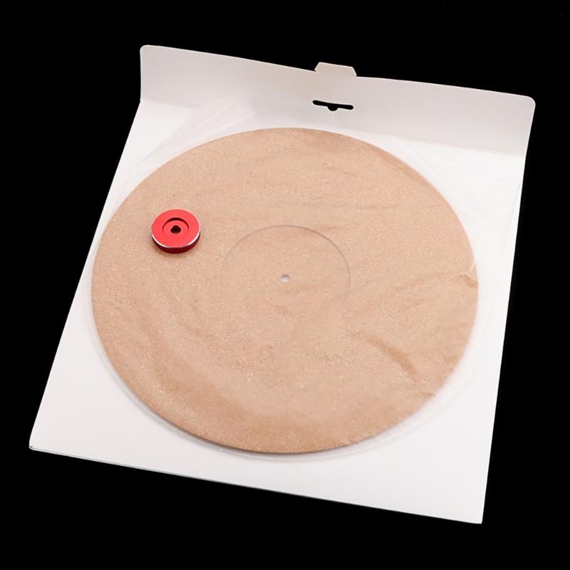 Cork Turntable Mat Audiophile Anti-Static Anti-Shake Turntable Slip Mat Turntable Cork Platter Mat Record Player Mat