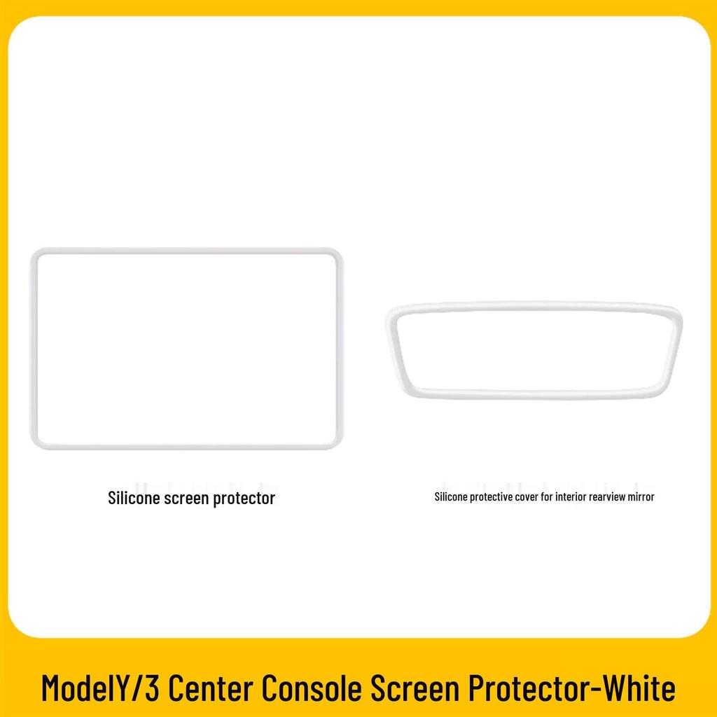 Tesla Model 3/Y Silicone Screen Protector & Console Frame