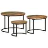 VidaXL Tables gigognes 3 pcs bois massif de récupération 353902