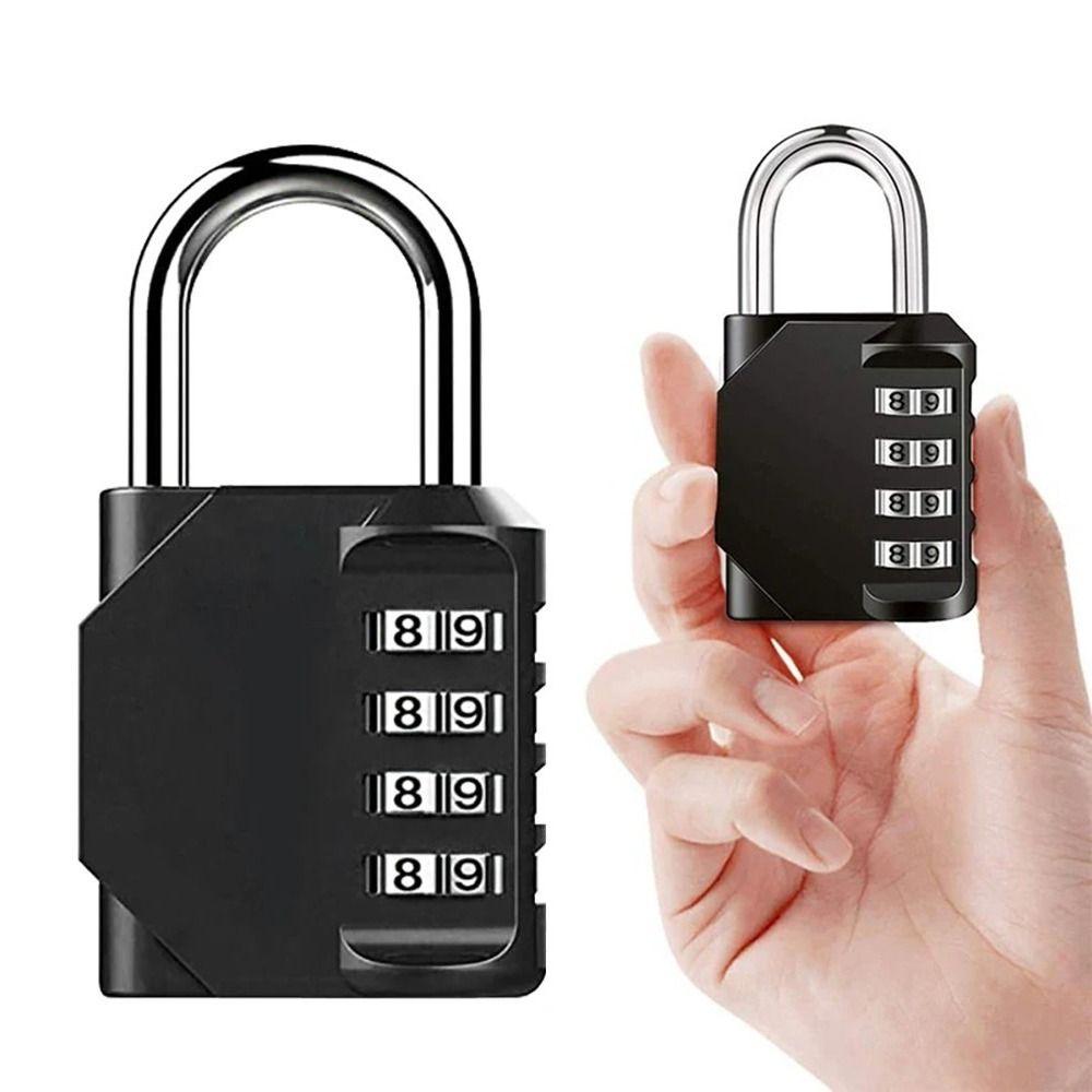 Resettable Padlock with Combination 4 Digit Suitcase Lock Safety Combination Lock  Outdoor