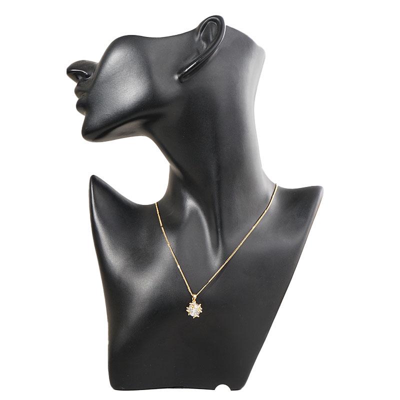 Geometric Zircon Christmas Pendant Necklace, 18K Gold Stainless Steel, Diamond-Set Gemstone Clavicle Jewelry, Ins Style.