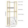 4-Tier Bookcases Furniture Bookshelf Stand Storage Display Organizer Storage Rack Shelf Cabinet Freestand Book Home Office