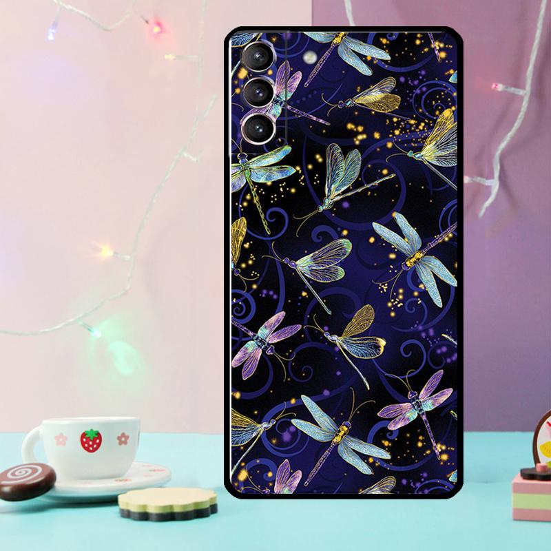 Dragonfly Animal Art Phone Case For Samsung Galaxy S24 S25 Ultra S21 S22 S23 Ultra S9 S10 S20 Plus S25 FE Cover