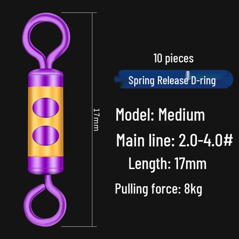 Anti-Tangle Silicone Leader Clip & Connector - Force-Relieving Fishing Tackle Accessory