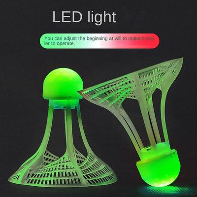 1/2/5ks nylonové míčky fluorescenční košíky s LED světlem LED badmintonové míčky sportovní