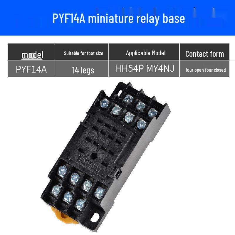 Series PYF08A/PTF11A Relay Socket: HH52P53P54P62P63P64P Base