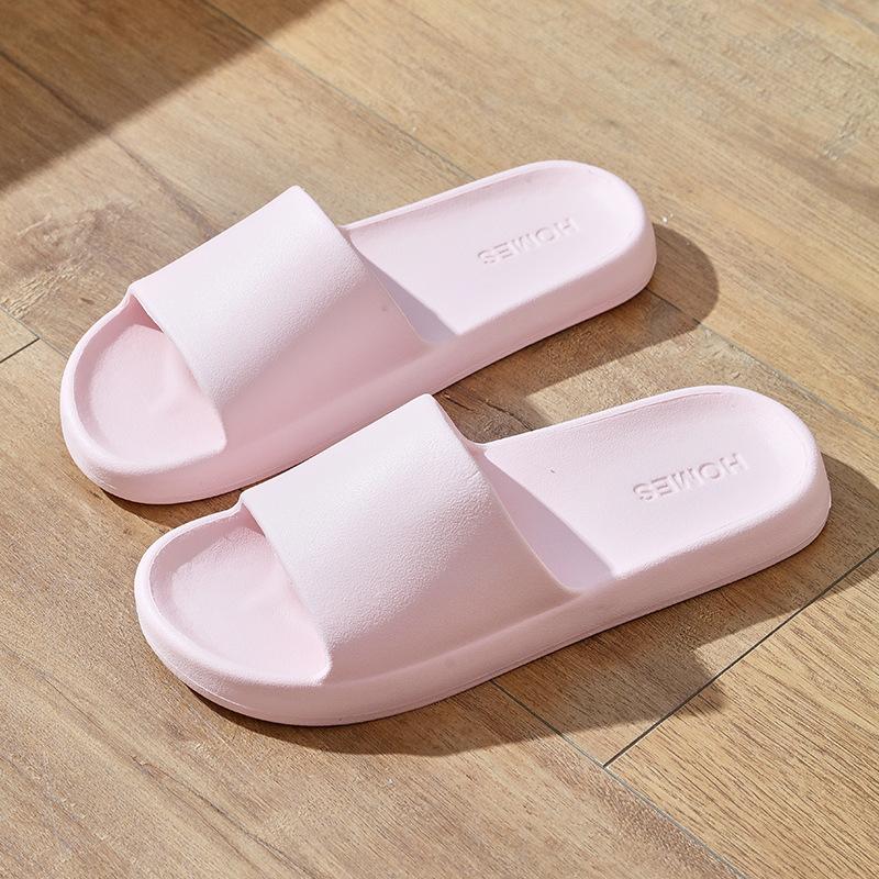 Striped cool slippers household, soft bottom eva deodorant home sandals women summer bath non-slip slippers