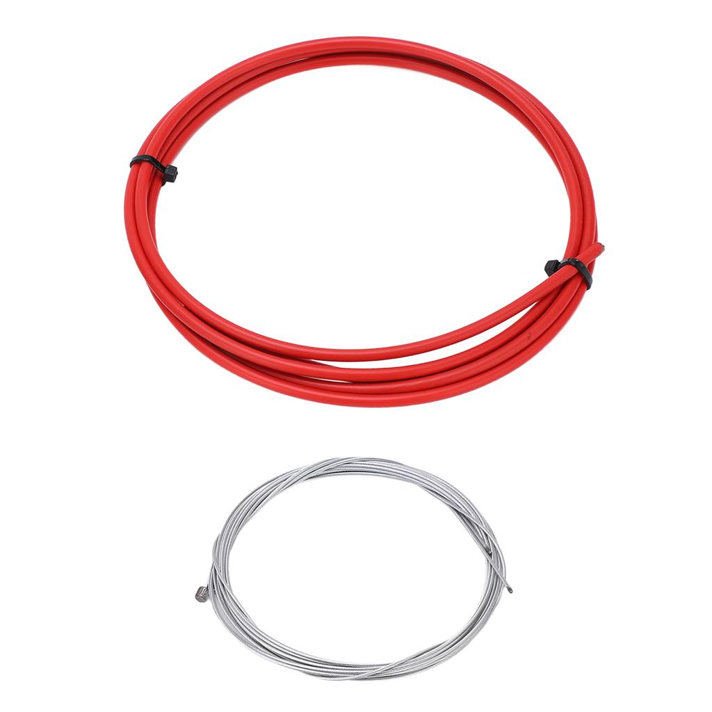 Bicycle Shifting Line Tube General Bicycle Inner Cable Core Road Mountain Shifting Replacement Cable KitRed