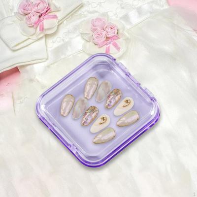 10 Pieces Nail Storage Boxes Art Display Holder Packing Box for Salon
