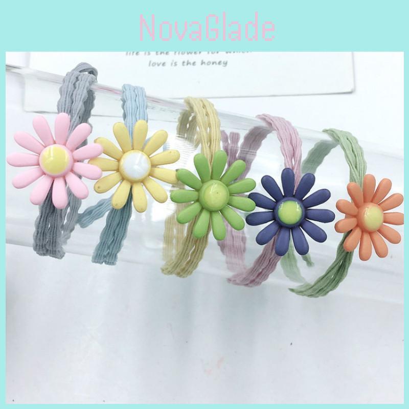 Beautiful Ins Women Daisy Hair Rope Headband With High-elastic Korean Rubber Band