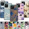 Für Oukitel C21 Pro Hülle Luxus 3D Blütenprägung Silikon Handyhülle Für C21pro Stoßfest Coque Reliefblumen Funda Capa