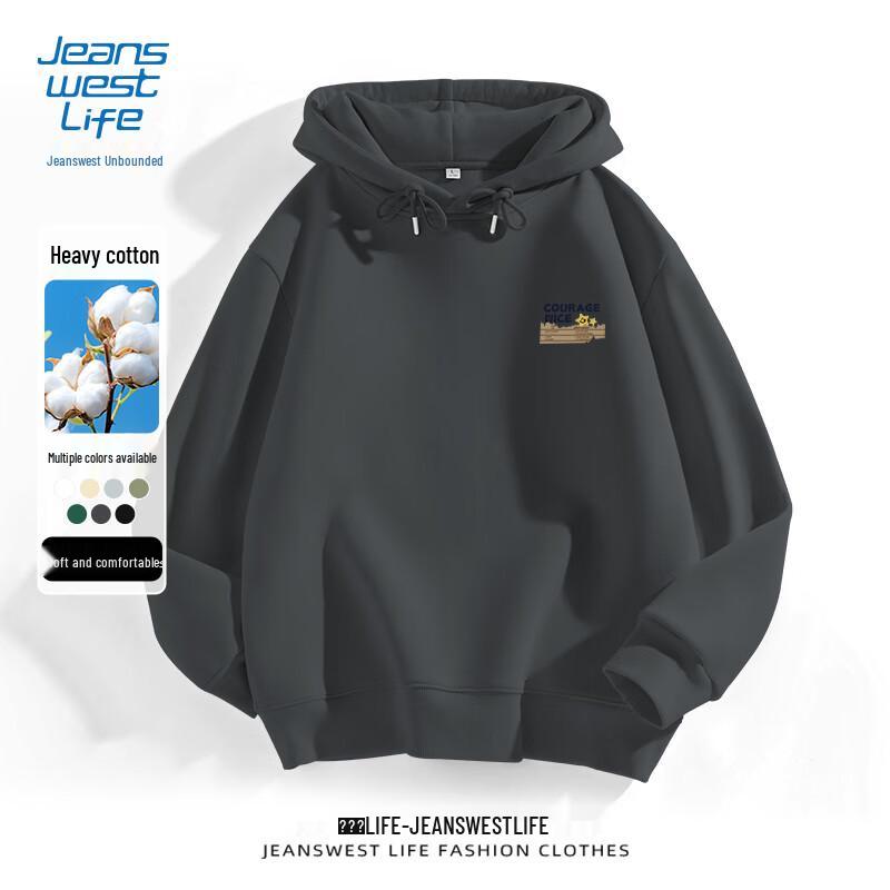 JEANSWEST LIFE Men's Japanese Style Printed Hoodie