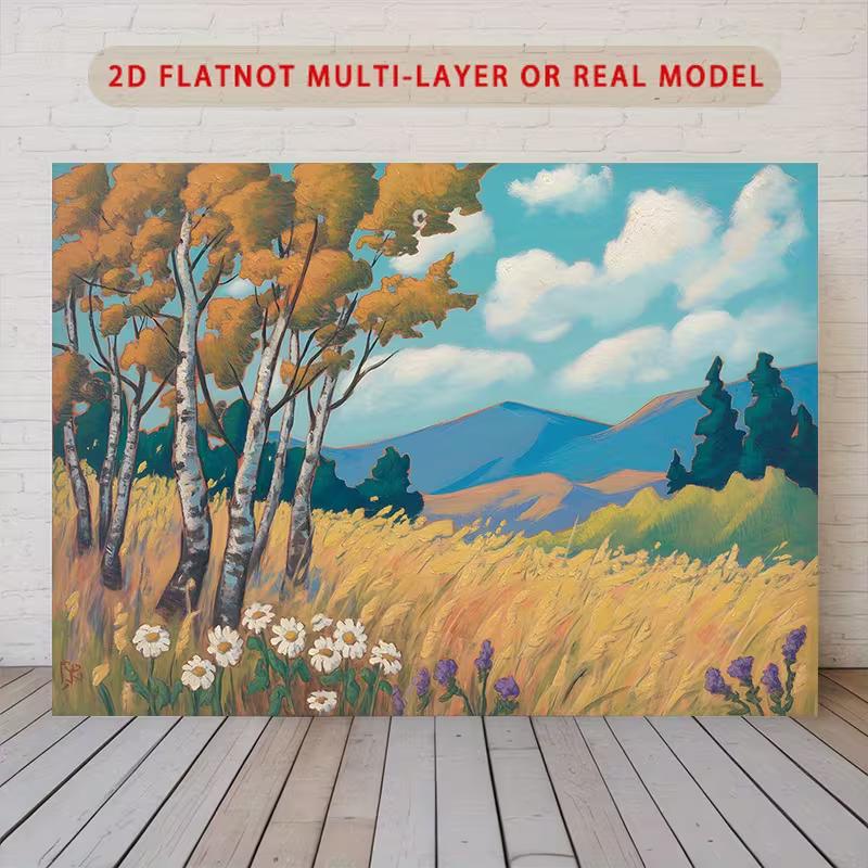 

2D 2D Flat Printing Nature Scene Backdrop for Party and Photoshoot 47.2x31.5inch/120*80cm