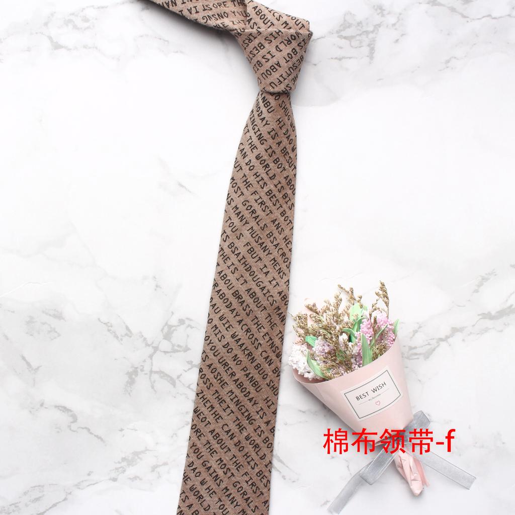 Men'S And Women'S Cotton Letter Arrow Casual Tie, Wind Casual Versatile Shirt Tie