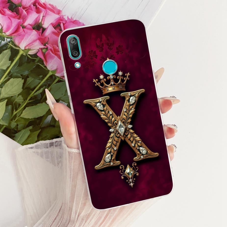Чехол для Huawei Y7 Prime 2019 DUB-LX3 Милая корона Буквы Чехол Мягкий Тонкий Чехол для Телефона Для Huawei Y7 Pro 2019 Y 7 2019 Fundas Coque Huawei Y7 Pro 2019