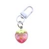 Vibrant Jelly Fruit Keychain Cute Resin Key Ring Bag Charm For Women Girls Spring Summer Accessories Gift