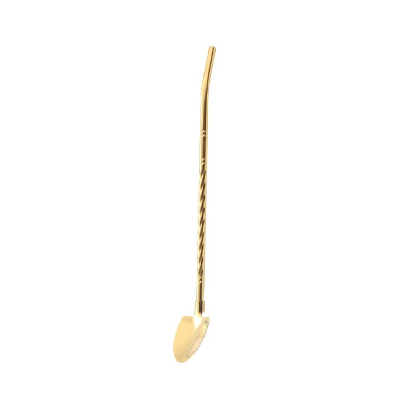 Barware Drinking Spoon Straws, Stainless Steel, Innovative Shovel Shape for Ice Cream & Kitchen Use