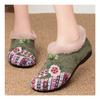 Women's Winter Velvet Thick Cotton Shoes Embroidered Casual Shoes