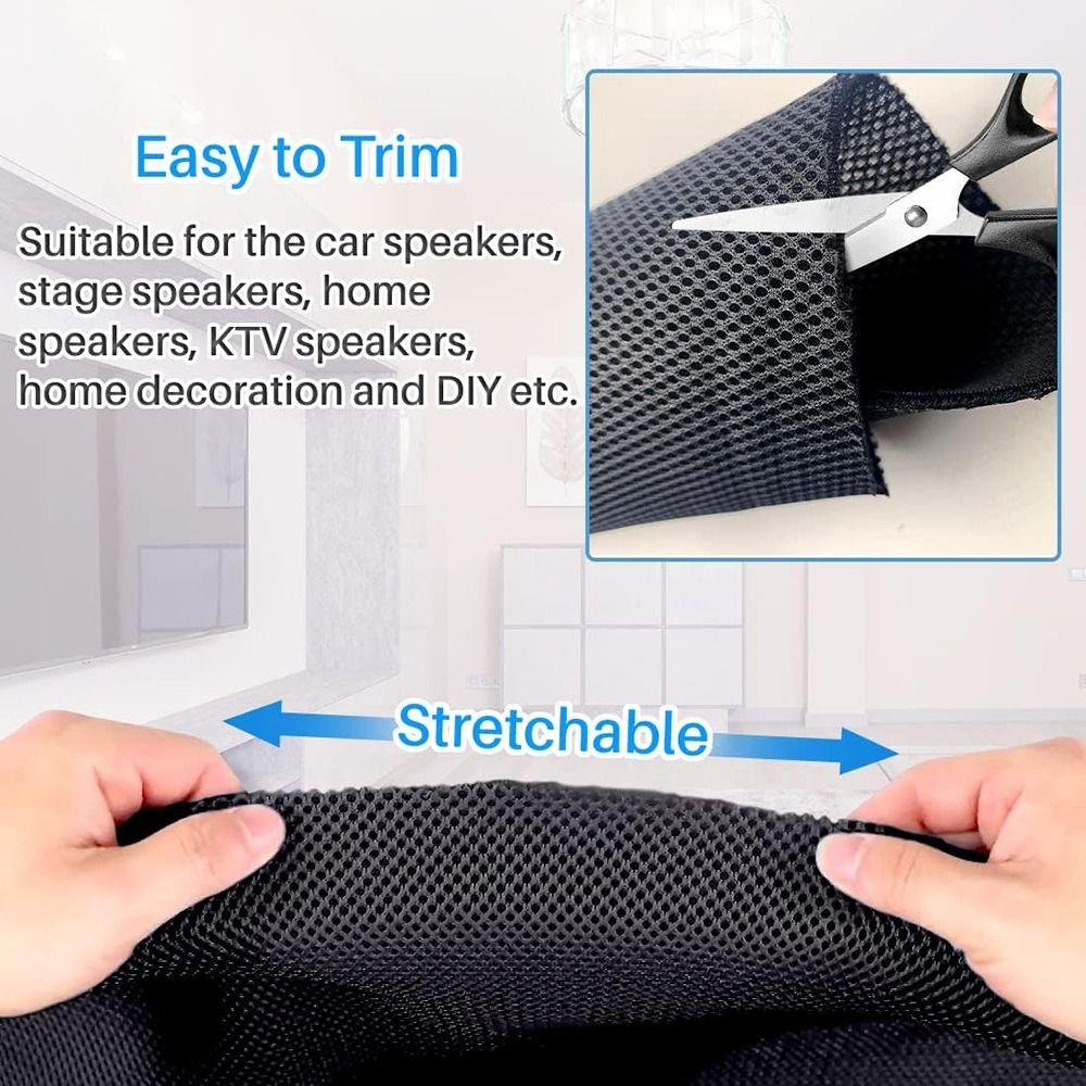Breathable Speaker Mesh Cloth Anti-dust Multiple Colors Speaker Grill Cloth Dustproof Soundproof Net Cover Home KTV
