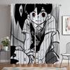 Living Room Space Lightblocking Drape Sheer for Bedroom Home Interior Draperies 2 Panels Divider Covers Child for Omori Cooking Room Draperies