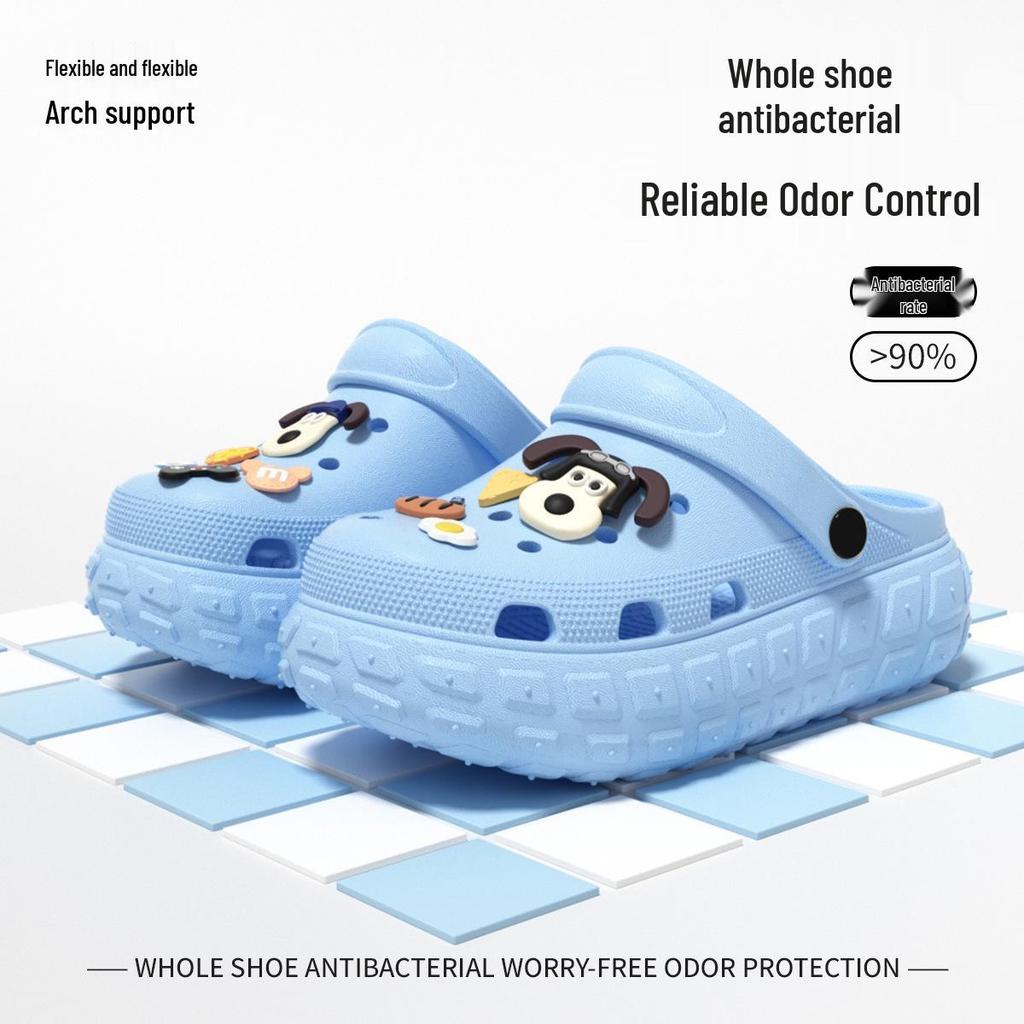 Women's Platform Clog Sandals: Non-Slip, Breathable, Wear-Resistant for Home & Beach