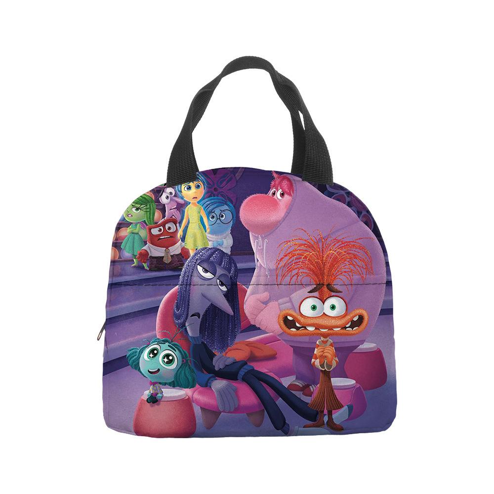 Anime Cartoon Handbag Student Lunch Bag Grades 1-6 Picnic Bag Printed Thermal Insulation Bag Meal Bag