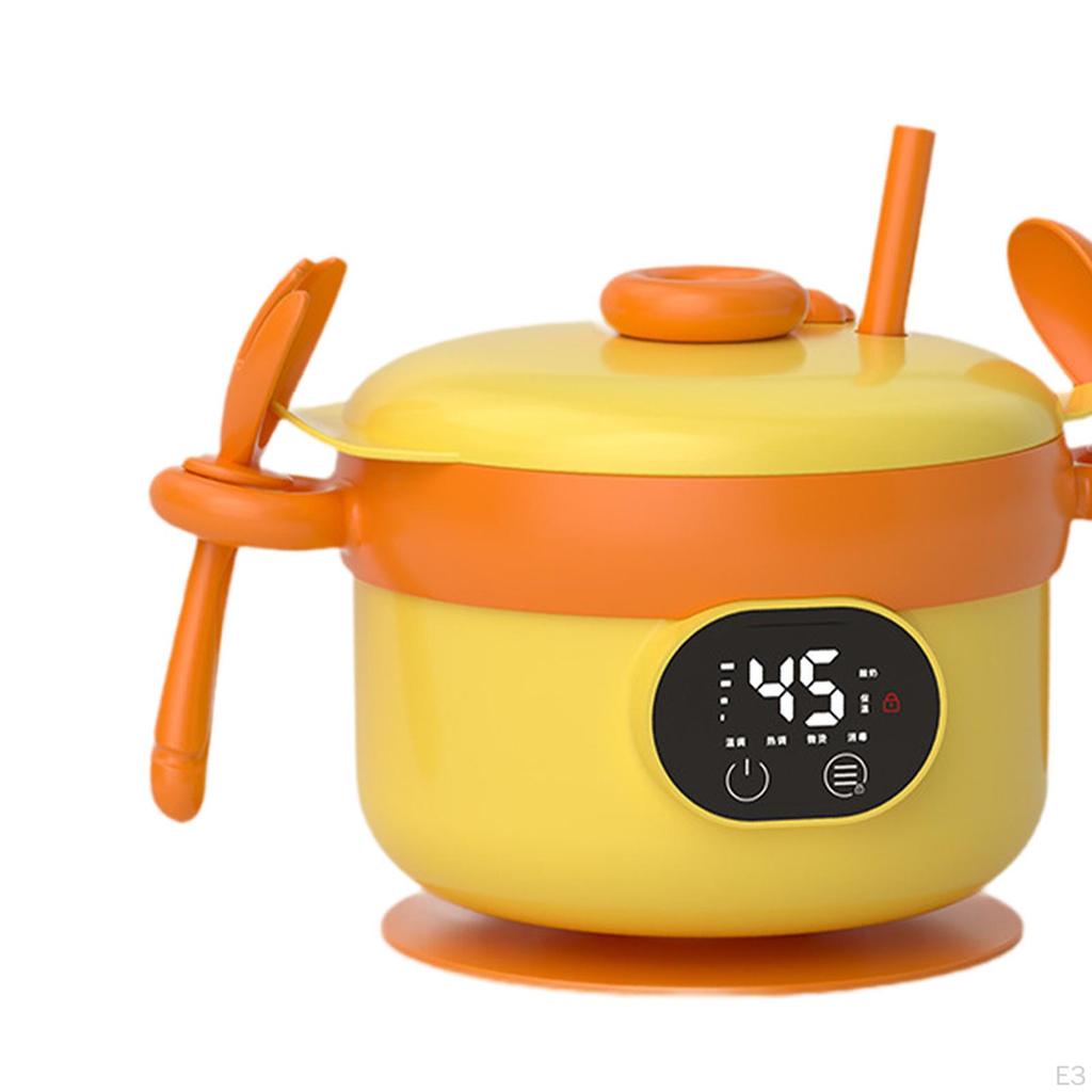 Chytrá miska na ohřívání dětské stravy Protiskluzová Konstantní teplota Krmení Béžová