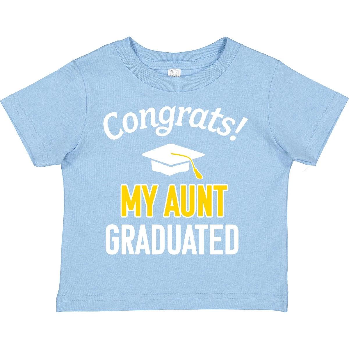 Inktastic Congrats! My Aunt Graduated With Cap Toddler T-Shirt School Grad Child 160