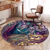 Five Nights At Freddy's Pattern Round Rug, Indoor/Outdoor Mat, for Picnic, Gameroom, Bedroom, Office, Living Room, Home Decor Carpet, Birthday Gift