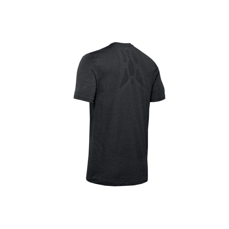 Under Armour Casual Sports Round Neck Breathable T-Shirt Men Tops Black 1351448-001