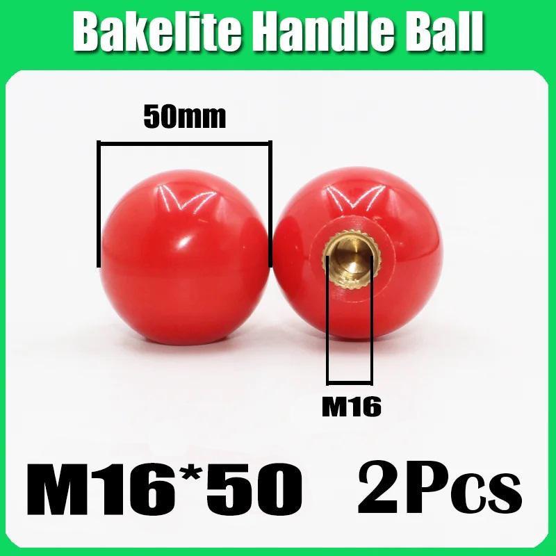 M4 M5 M6 M8 M12 Black/Red Round Ball Resin Ball Knobs Bakelite Lever Knob Grip Handles Of Furniture Or Machine Tool Copper Core