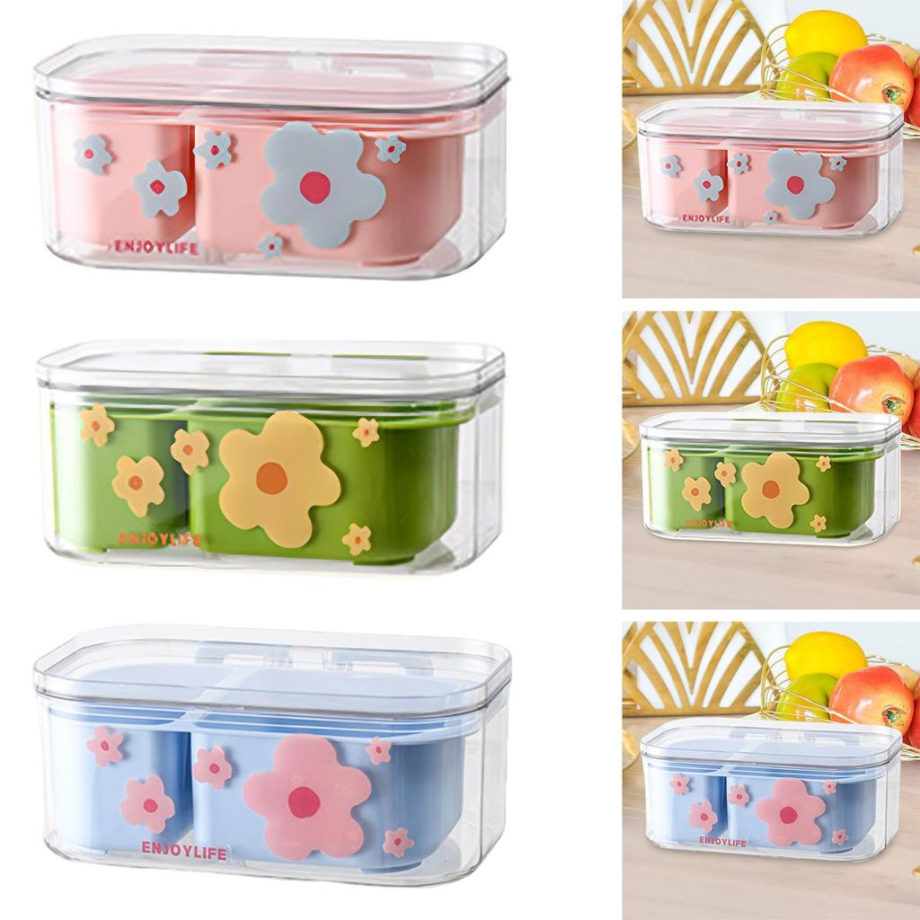 Double-Layer Drainer Basket with Leakproof Lid, Food Storage Container,