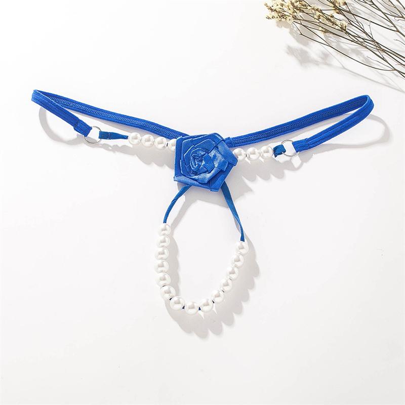 Sexy Spitze G String Frauen Open Crotch Perle Tangas Höschen Slips Heiße Erotische Unterwäsche