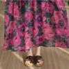 DIMANAF New 2026 Sundress Women Plus Size Summer Casual Print Long Dress Oversize Cotton Loose Maxi Floral Beach Holiday