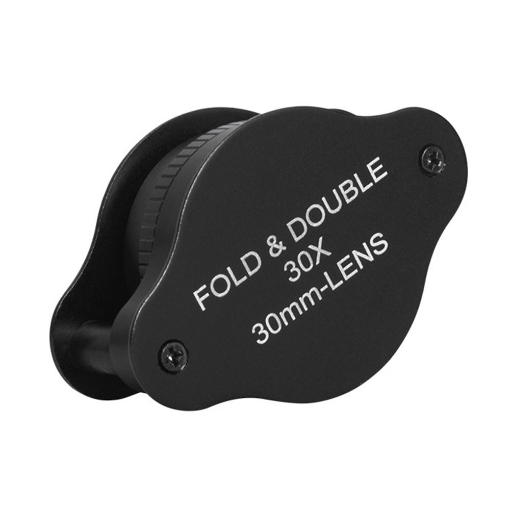 30X Folding Handheld Lens Jewelry Loupe Optical Glass Magnifying Jeweler Eye Glass Magnifier