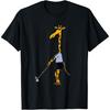 Smiletodaytees Cute Giraffe Golfing T-shirt T-Shirt
