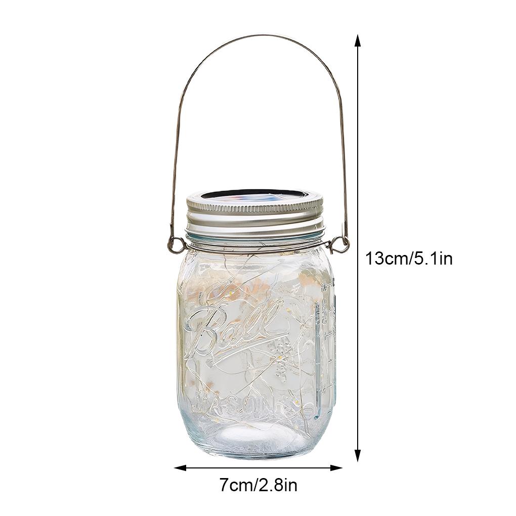 Solar Lights Jar LED Fairy Light Outdoor Garden Hangers Handles Widely Used Lights Fairy Lights
