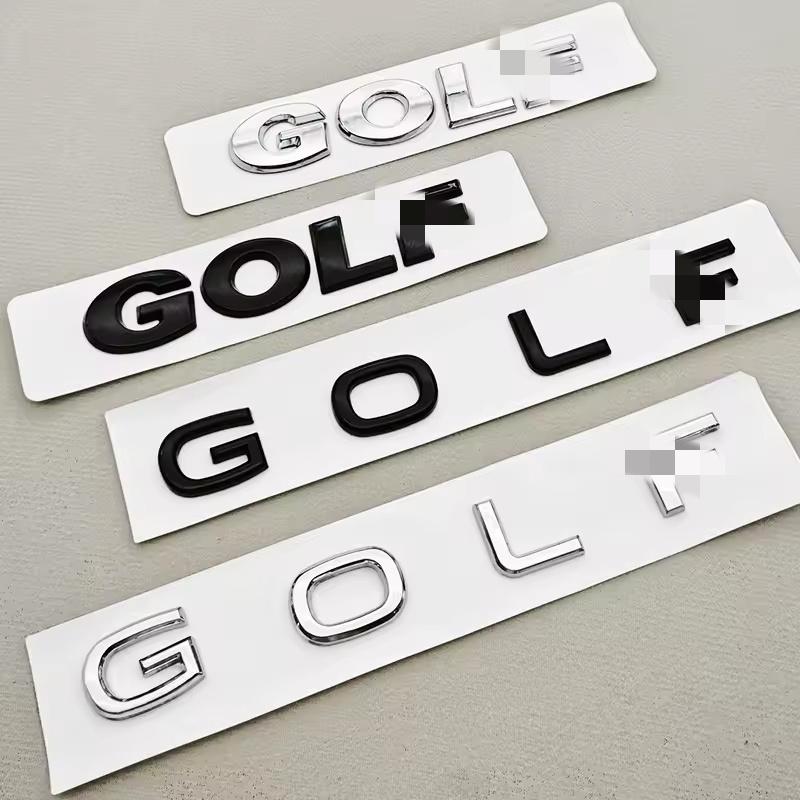 3D ABS Logo G-O-L-F Emblem Letters Badge Car Rear Trunk Sticker For G-ol-f 4 5 6 7 8 MK4 MK5 MK6 MK7 MK8 Accessories