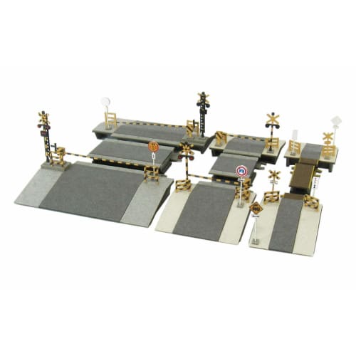 

Sankei 1/220 Miniature Art Petit Z Scale Railroad Crossing Set MP01-108 Paper Craft