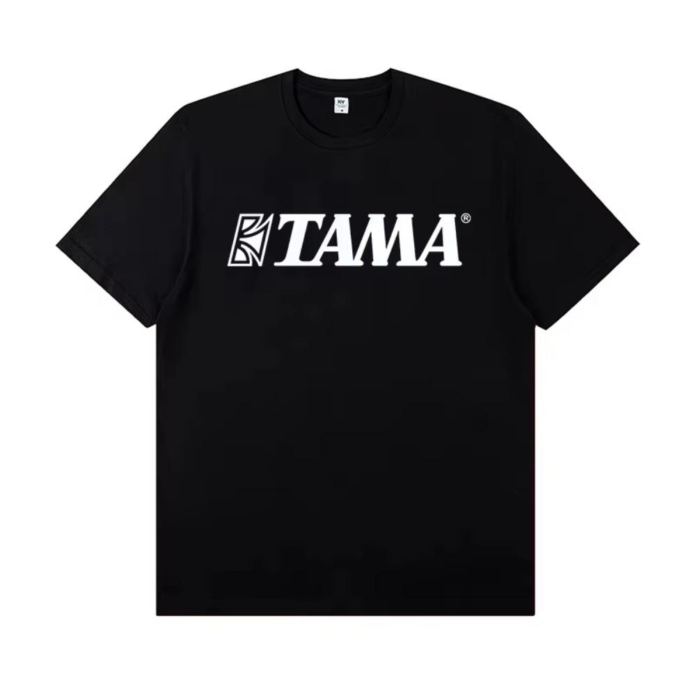 2025 Tama Drum Kit 40th Anniversary Peripheral Printed Rock Drummer T-shirt Male Short-sleeved Band Dress Shirt