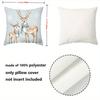 1 Pieces Cute Deer with Snowflakes Printed Pillow Covers Polyester pillowcase, sofa decorative cushion cov Headboard Pillow